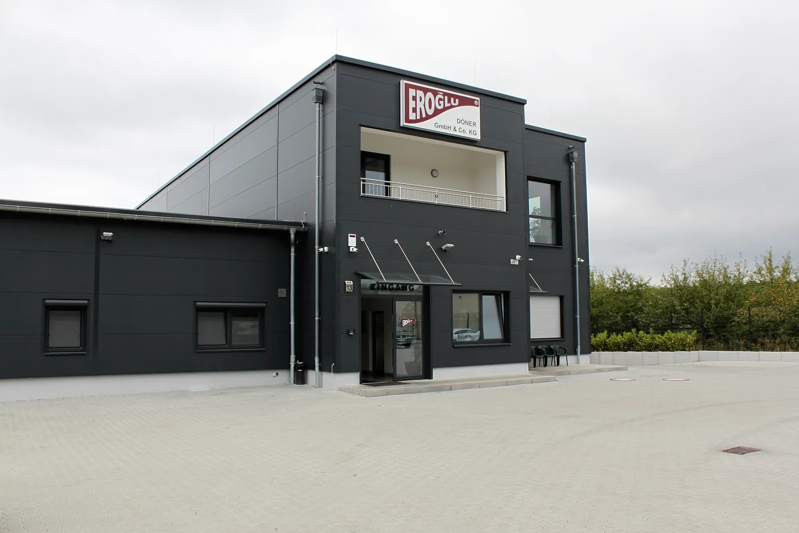 Verladerampe an der Halle