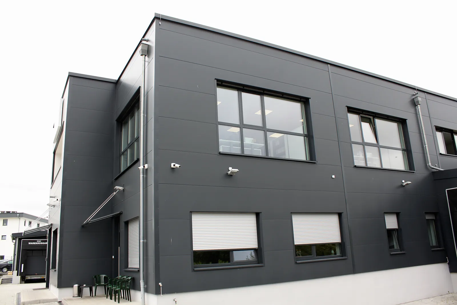 Büroteil, Seitenansicht