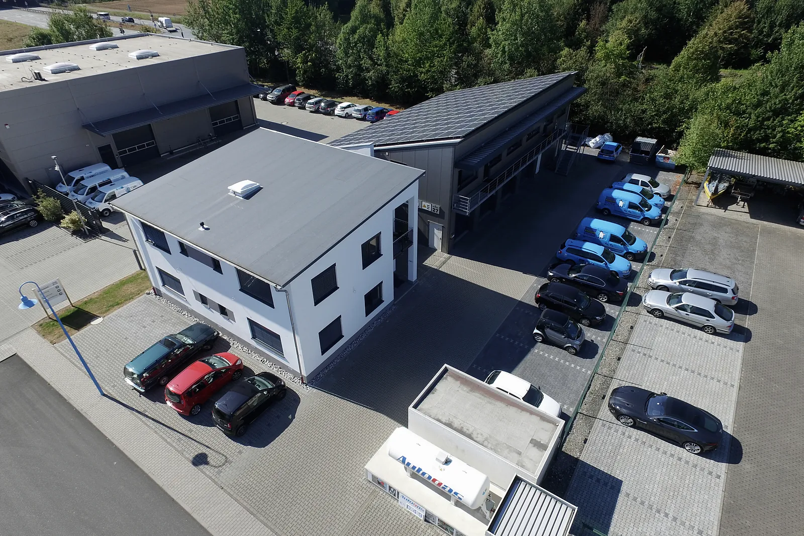 Luftbild der Anlage