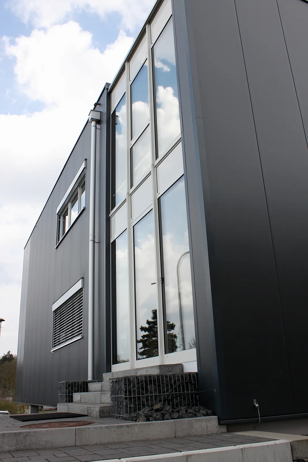 Glasfassade am Treppenhaus